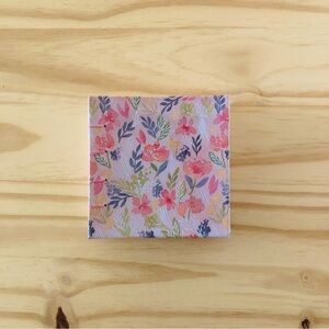 Handmade Pink Floral Watercolor Journal